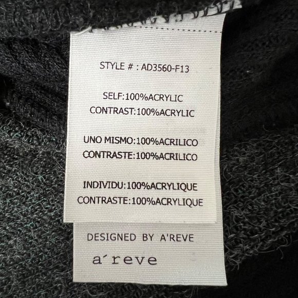 Anthropologie A’Reve Womens Gray Cowl Neck Sweater Fuzzy Oversized size Small - Picture 13 of 15